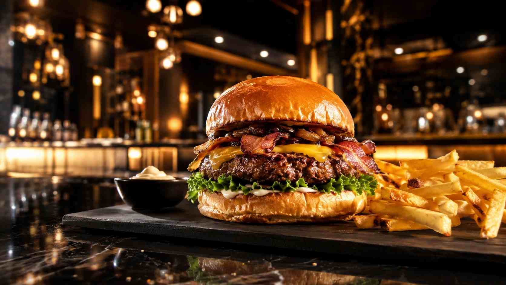 Exemplo de vídeos publicitários com IA para fast food
